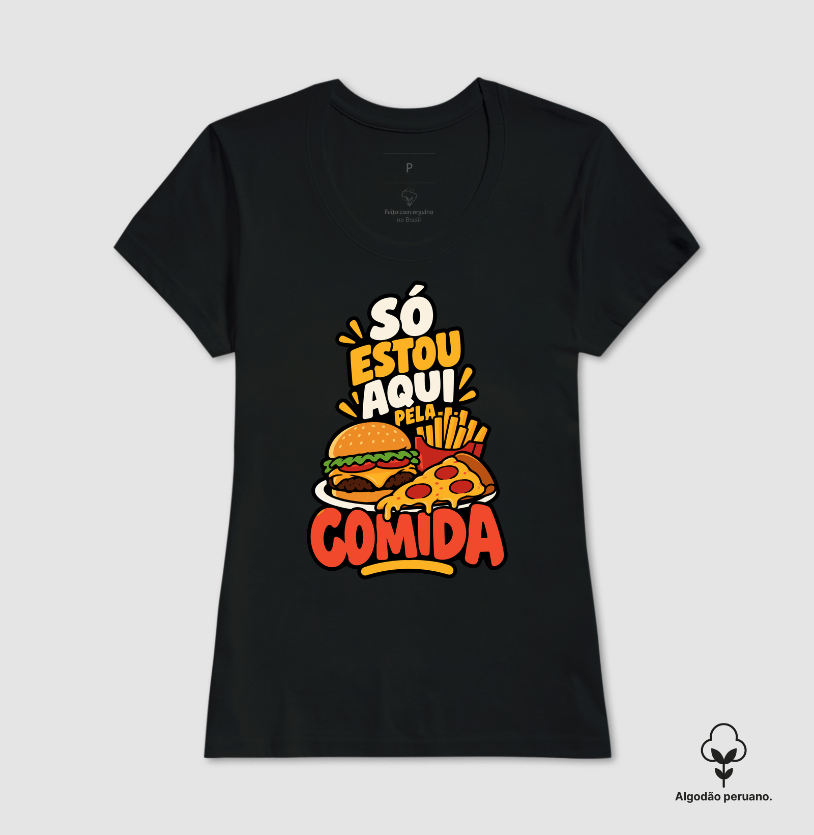 Só Estou Aqui pela Comida – Hambúrguer e Pizza - Imagem 3