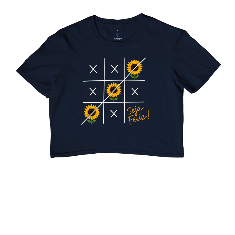 Camiseta Seja Feliz Girassol - Imagem 4