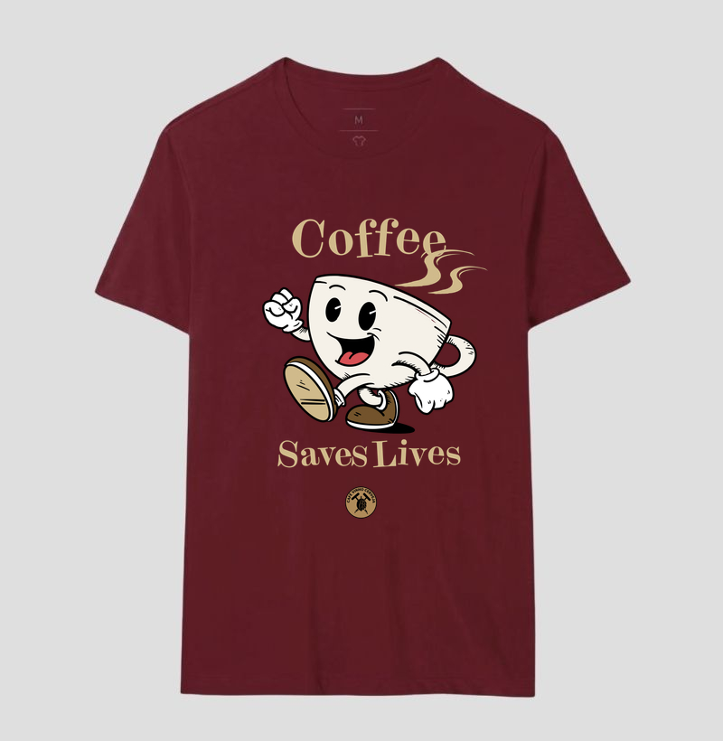 Camisa Café Coffee saves lives  - Imagem 18