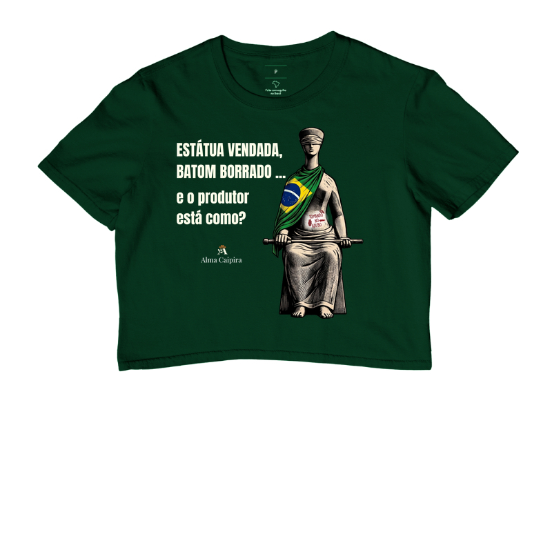 Estátua vendada, batom borrado, e o produtor está como? (tomando no adubo) - Imagem 5