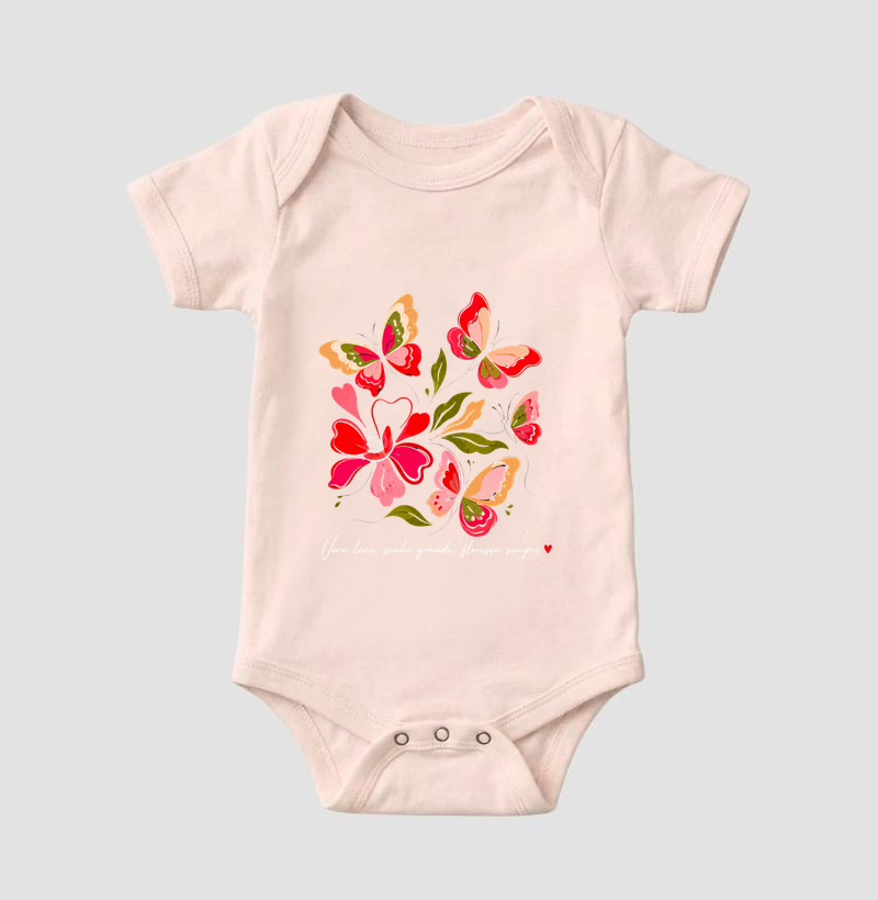 Camiseta Viva leve, Sonhe grande, Floresça sempre. - Imagem 5