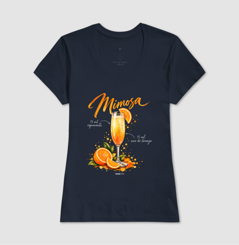 Camiseta Mimosa – Drink com Espumante e Suco de Laranja - Imagem 7