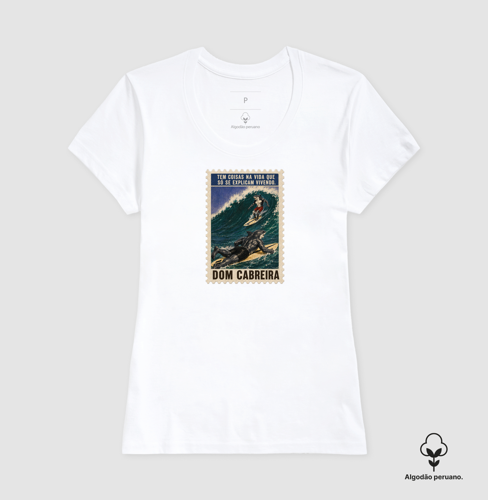 Camiseta Peruano Selo Vivendo a Vida do Surfe (feminina) - Imagem 6