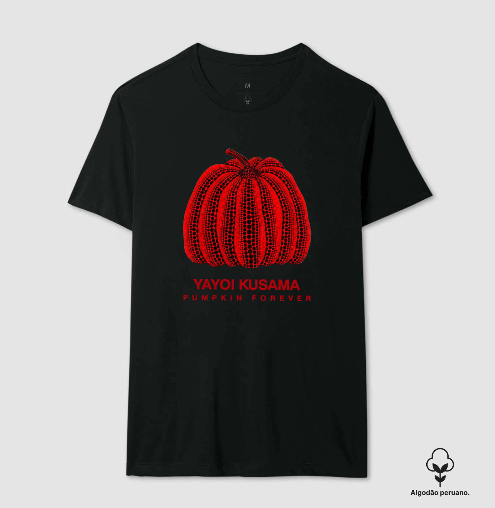 Camiseta Yayoi Kusama Pumpkin Algodão Peruano Tanguis - Imagem 6