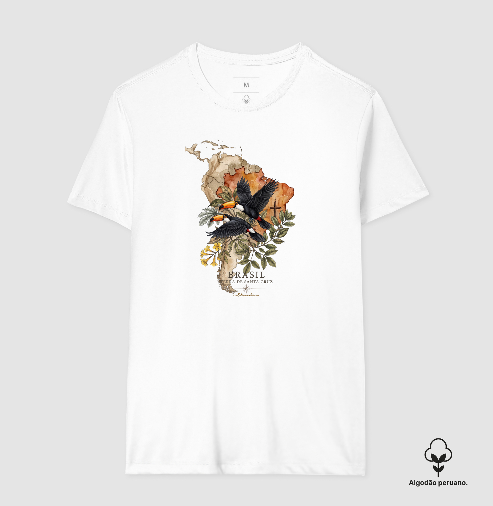 Camiseta Tucanos & Ipê - Brasil Terra de Santa Cruz - Fé, História e Natureza - Imagem 8