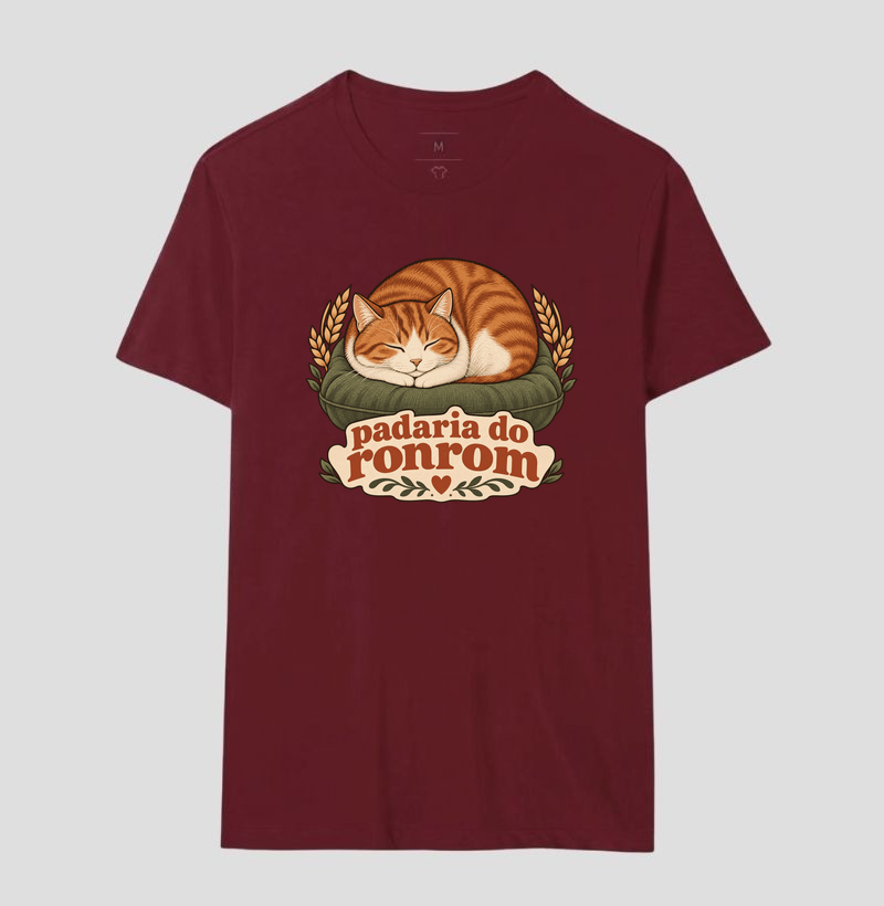 Camiseta Gato Pãozinho "padaria do ronrom" | Pelo & Pano - Imagem 18