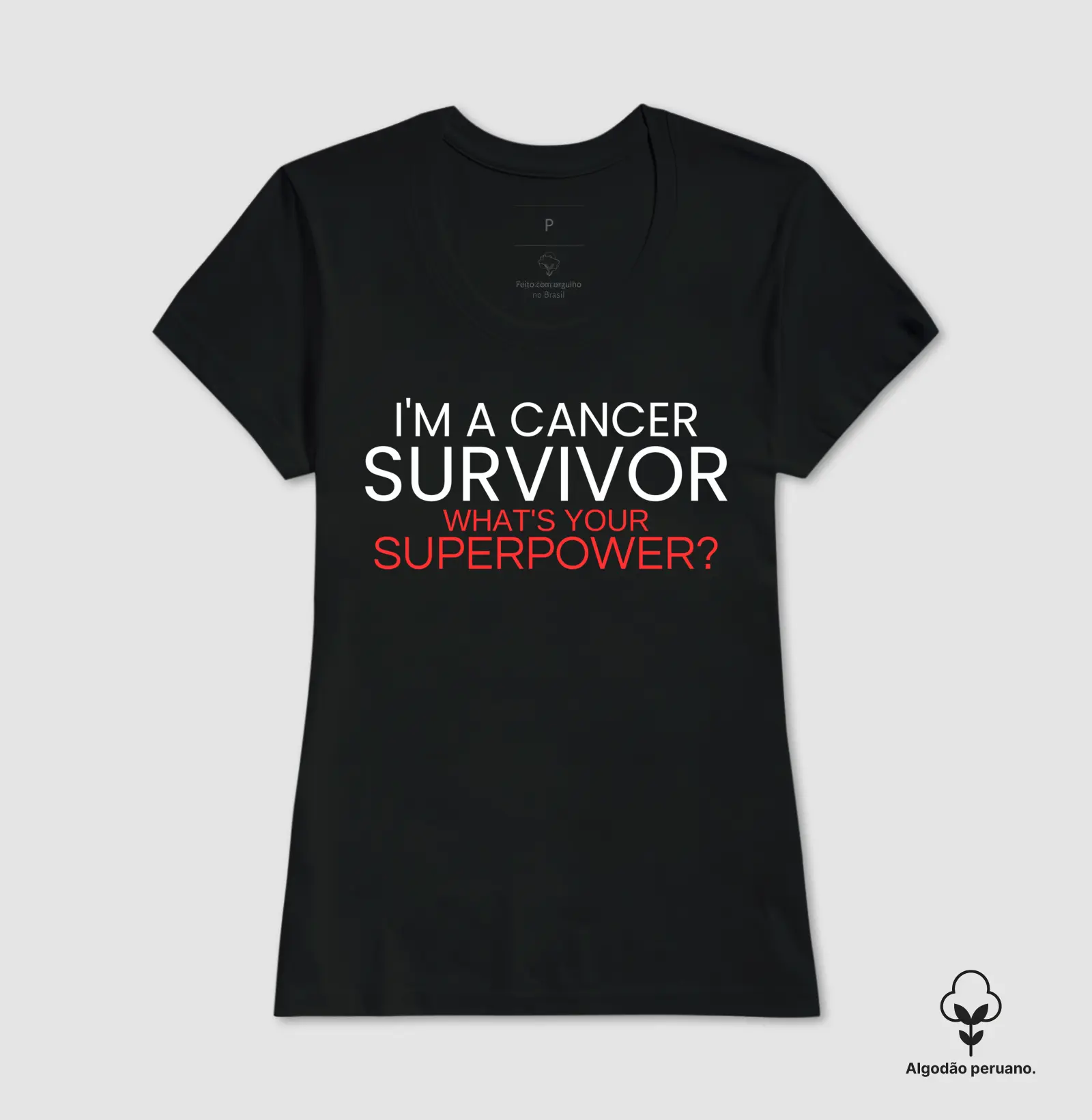 SURVIVOR - CANCER - VERMELHA FINA - Imagem 2
