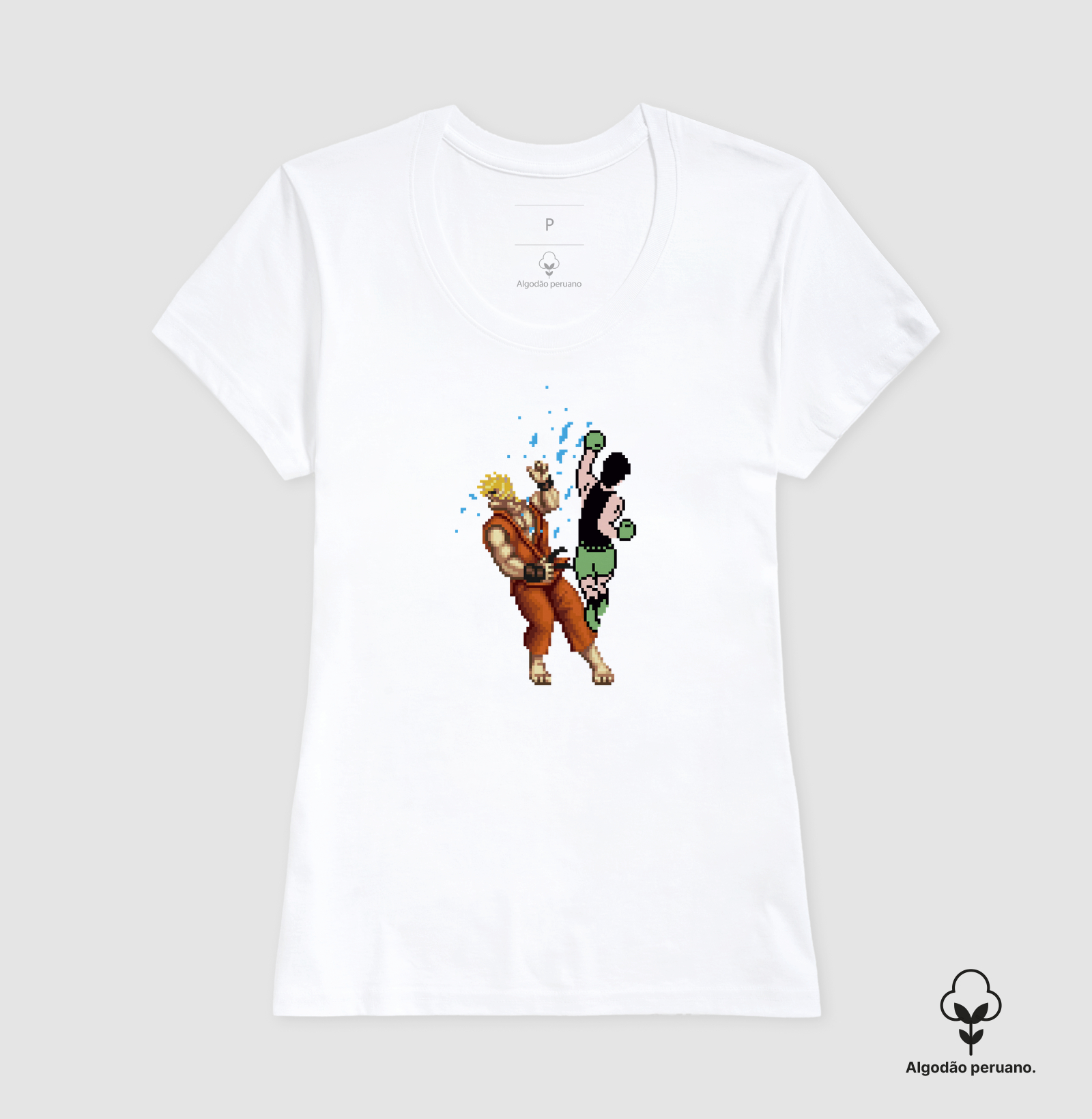 Camiseta Algodão Peruano Luta de Pixel - Ken - Imagem 6