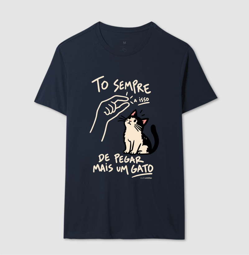 Camiseta Tô Sempre a Isso de Pegar Mais um Gato - Imagem 6