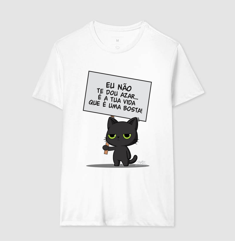 Camiseta Gato Sincero Azar - Imagem 4