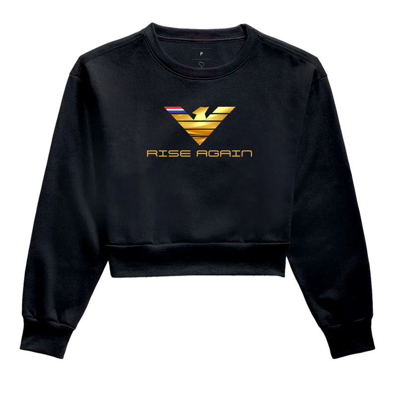 👑🦅 RISE AGAIN GOLD | A Grandeza de se Levantar Mais Forte  A estampa RISE AGAIN GOLD é uma verdadeira celebração da força, da superação e da mentalidade vencedora. Com uma imponente águia dourada no centro da composição, a arte simboliza liderança, liberdade e a capacidade de renascer diante dos desafios com ainda mais poder e determinação. - Imagem 2