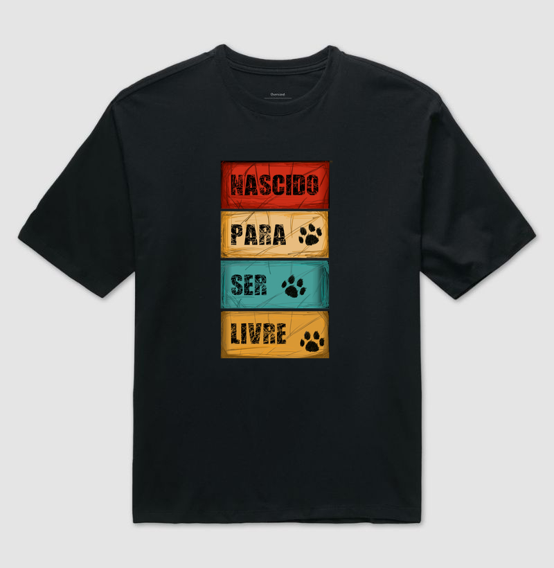 Camiseta Oversized Nascido para Ser Livre - Imagem 2