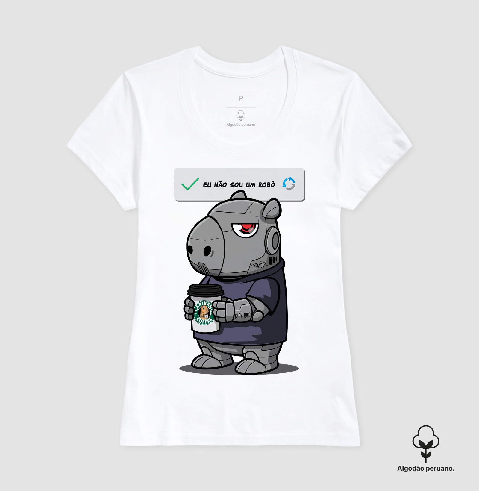 Camiseta Capivara Robô - Imagem 6