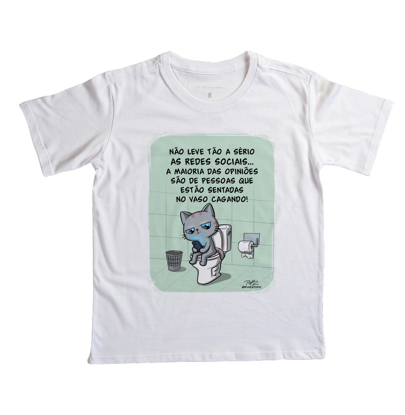 Camiseta Gato Sincero no Vaso - Imagem 2