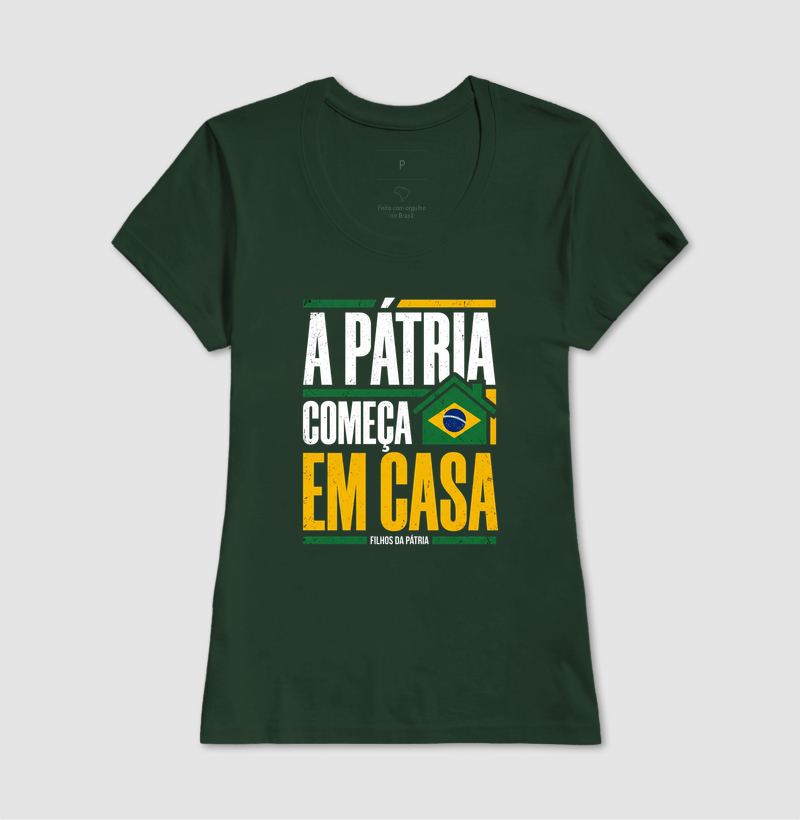 Camiseta Patria Comeca em Casa | Familia - Imagem 8