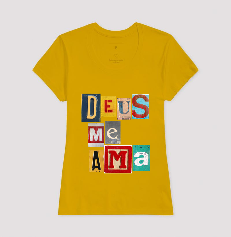 Camiseta Cristã Deus Me Ama - Imagem 15