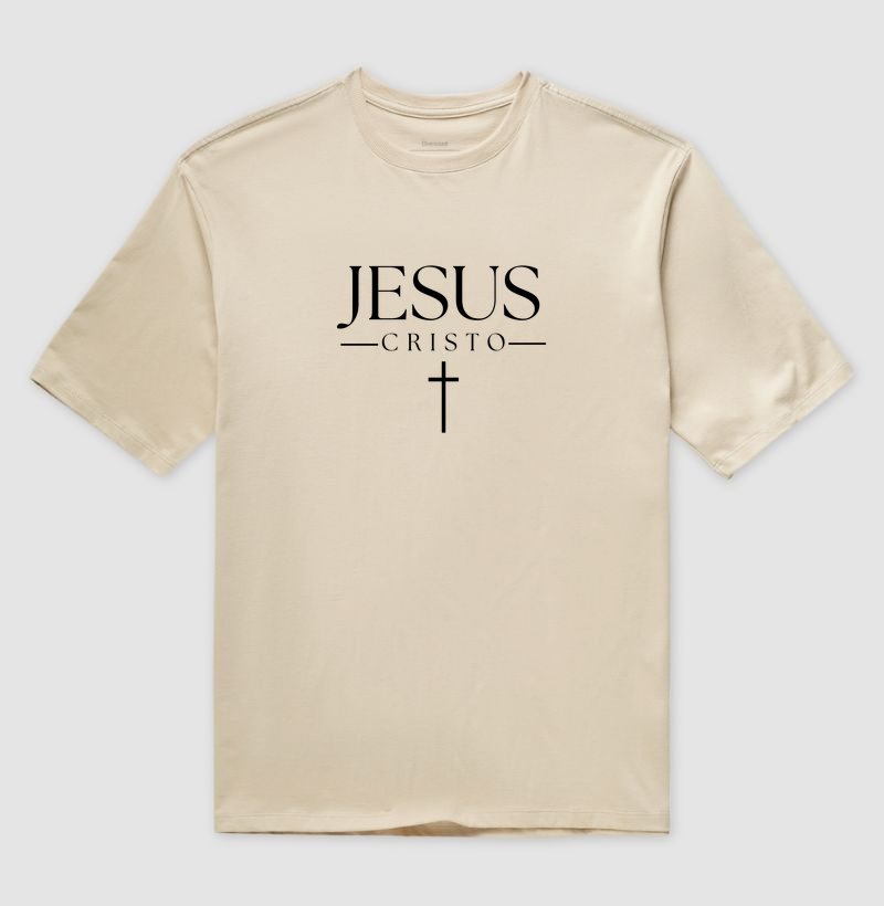 Camiseta Oversized Jesus Cristo Clássico - Imagem 3