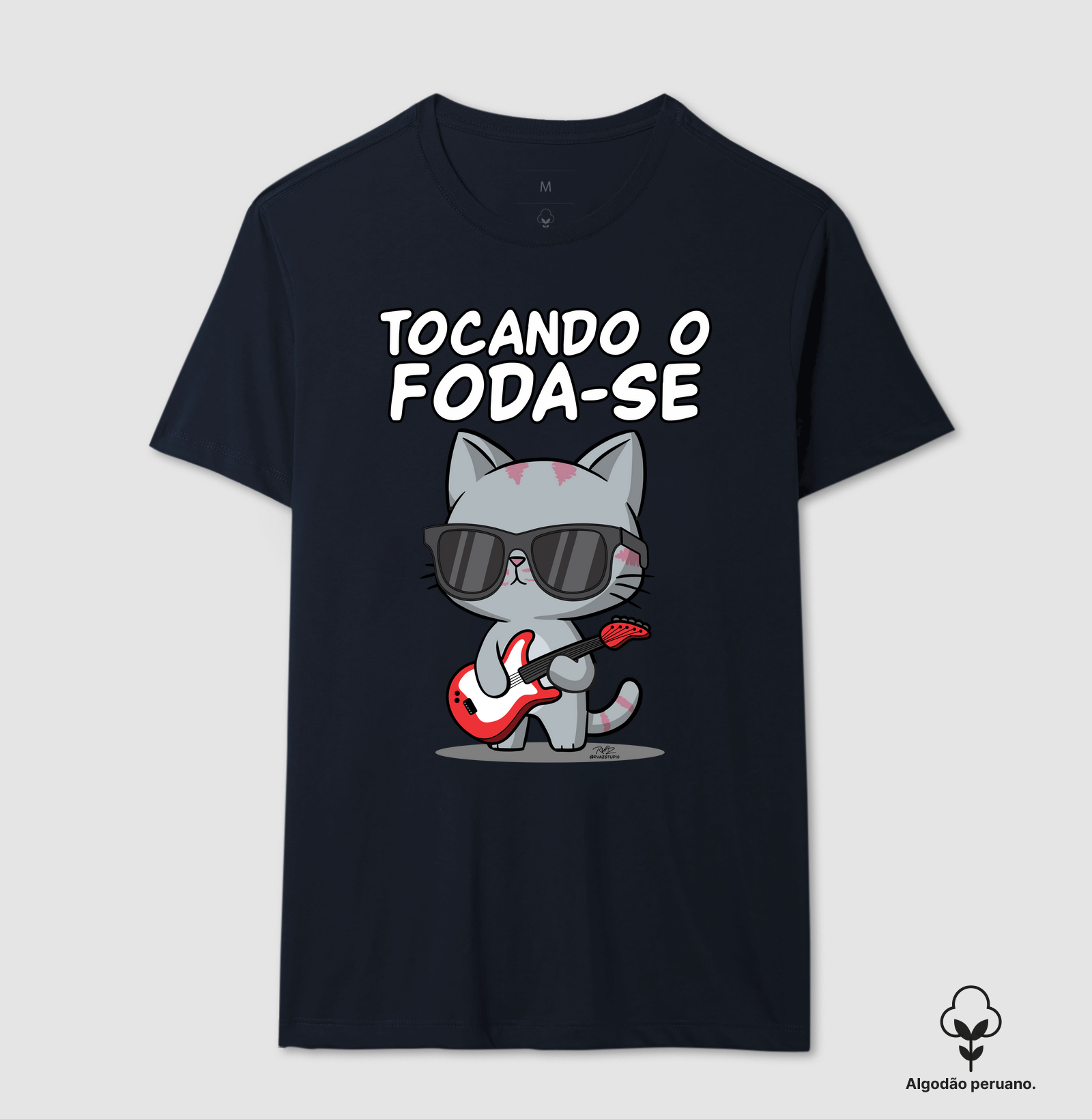Camiseta Gato Sincero Tocando - Imagem 6