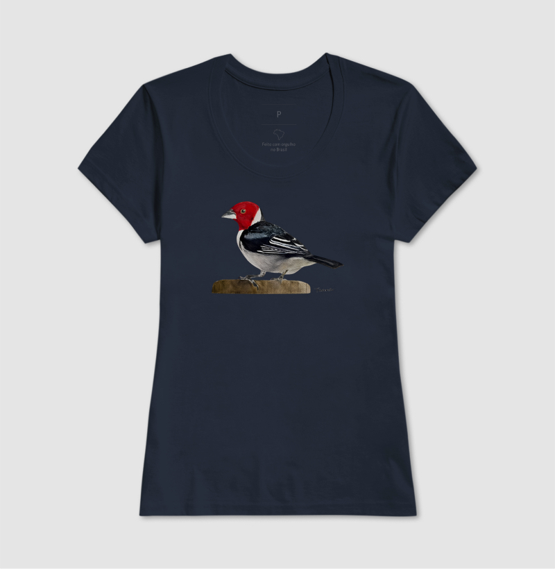 Camiseta Cardeal-do-Nordeste – Aves do Brasil - Imagem 10
