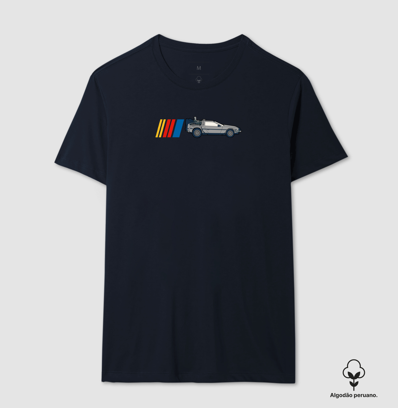 Camiseta Delorean Nascar Algodão Peruano - Imagem 6