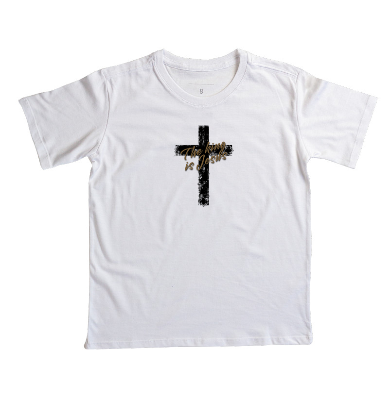 Camiseta Infantil O rei é Jesus