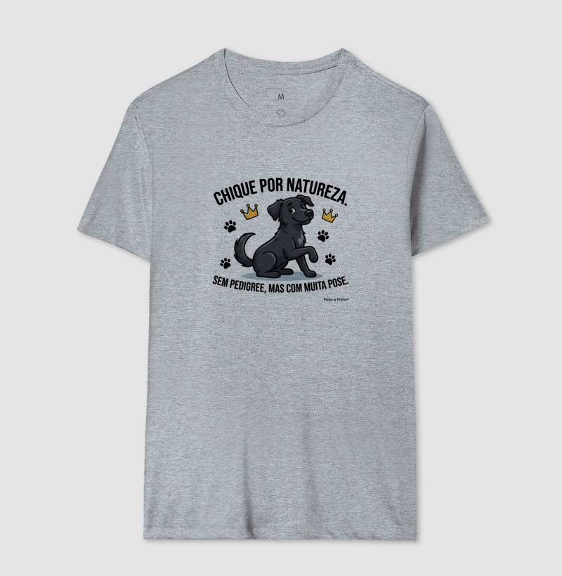 CAMISETA VIRA-LATA PRETO CHIQUE - Imagem 8