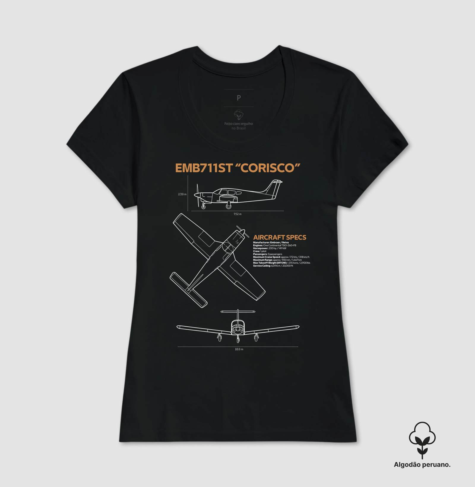 EMB 711ST "Corisco" | Blueprint - Imagem 4