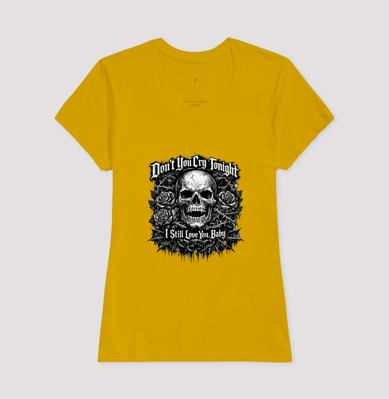 Camiseta Don't Cry Guns N' Rose – Estampa Heavy Metal Dark - Imagem 13