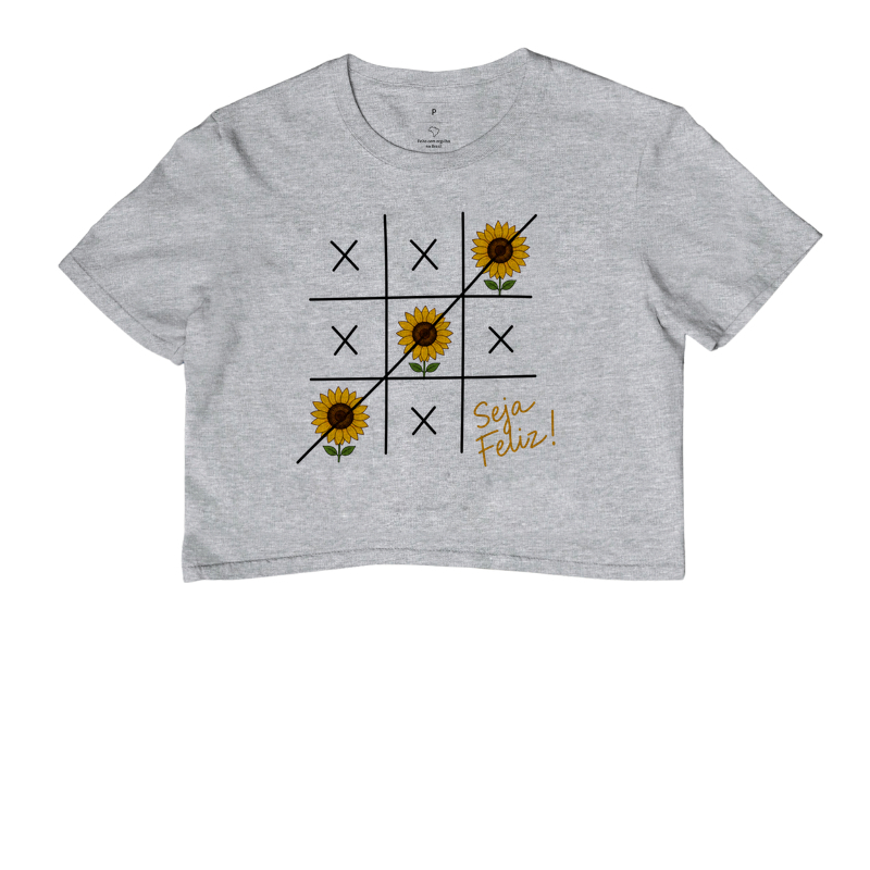 Camiseta Seja Feliz Girassol - Imagem 6