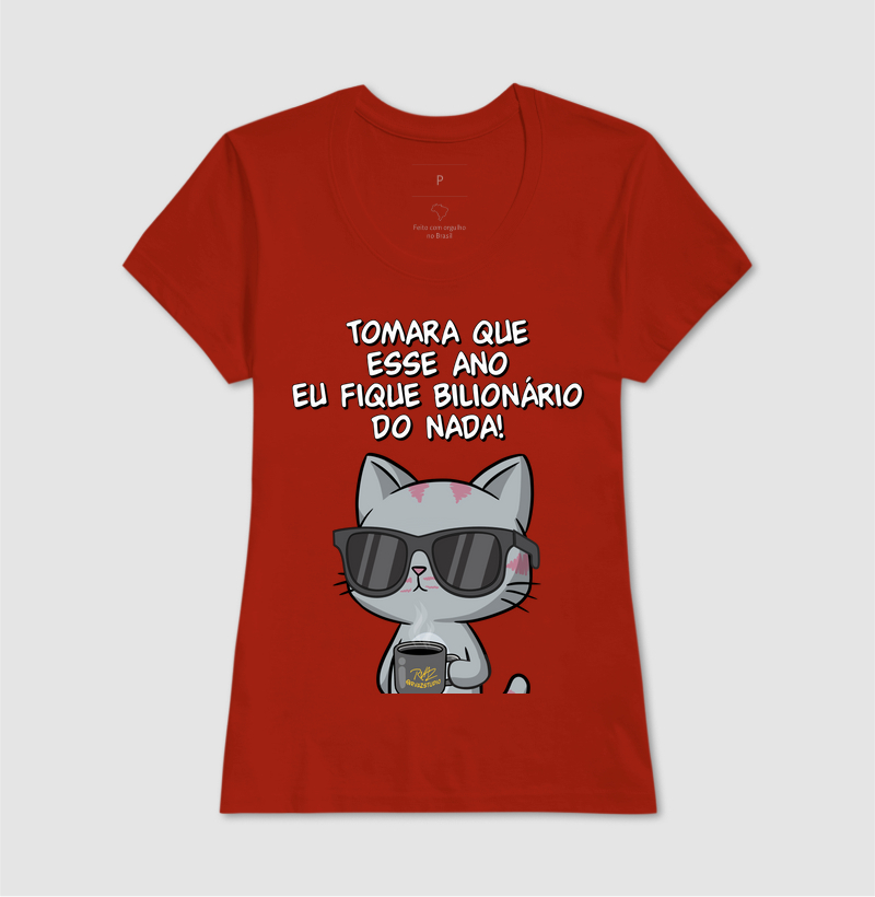 Camiseta Gato Sincero Bilionário - Imagem 11