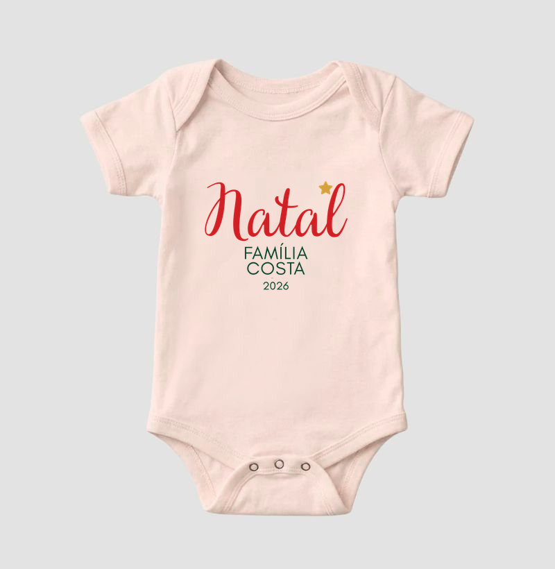 Natal - Família Costa - 2026 (body bebê) - Imagem 2
