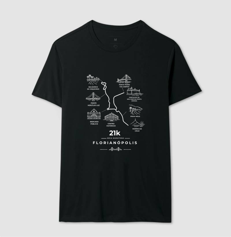 Camiseta Meia Maratona - 21K Por Florianópolis - Imagem 2