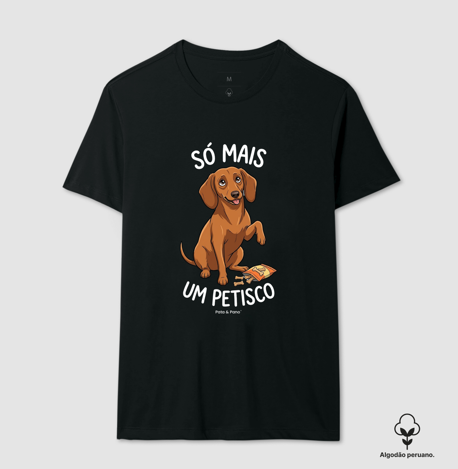 CAMISETA ALGODÃO PERUANO DACHSHUND SALSICHA PETISCO - Imagem 6