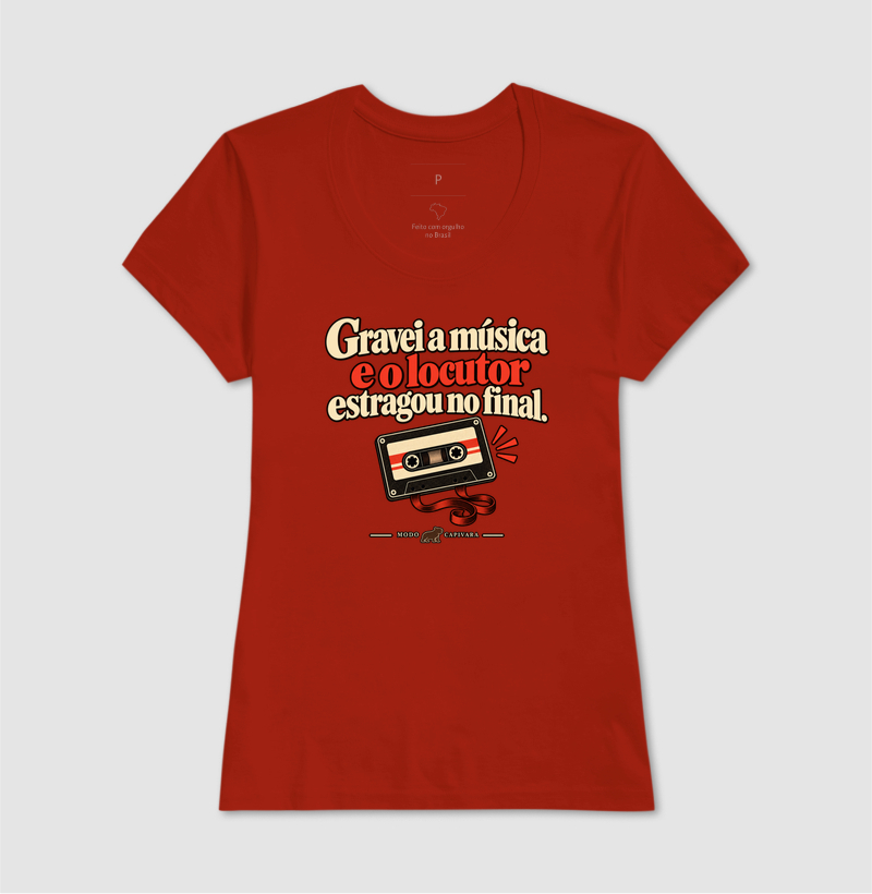 GRAVEI A MÚSICA E O LOCUTOR ESTRAGOU O FINAL - Modo capivara - Camiseta - Imagem 13