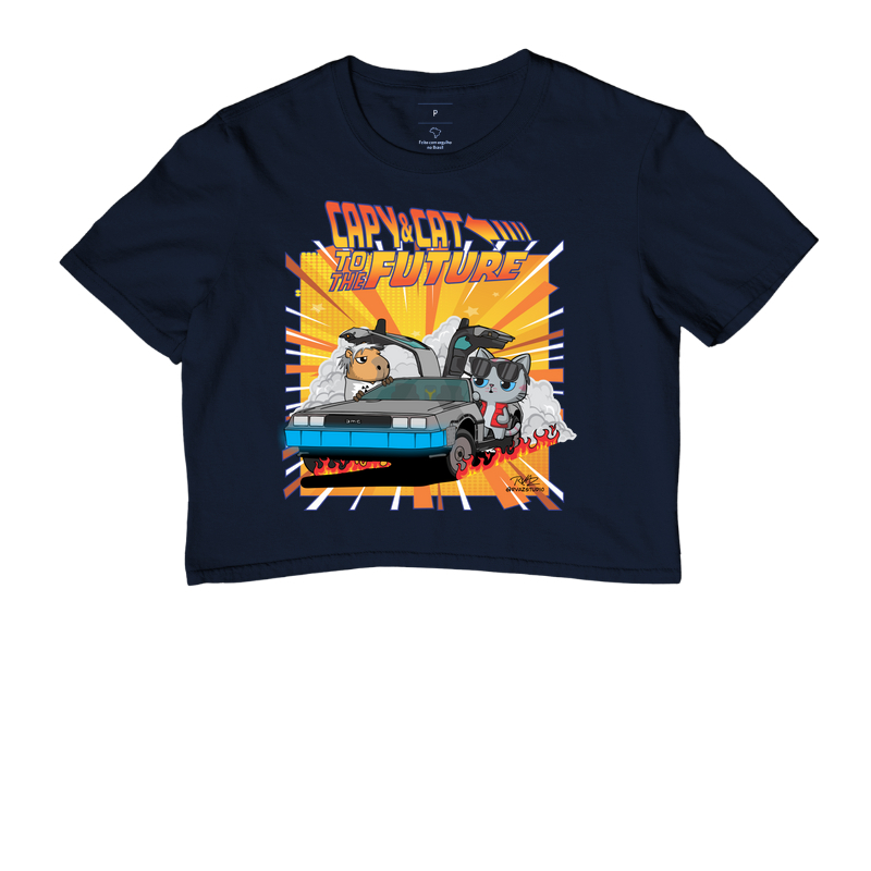 Camiseta Capy & Cat to the Future - Imagem 4