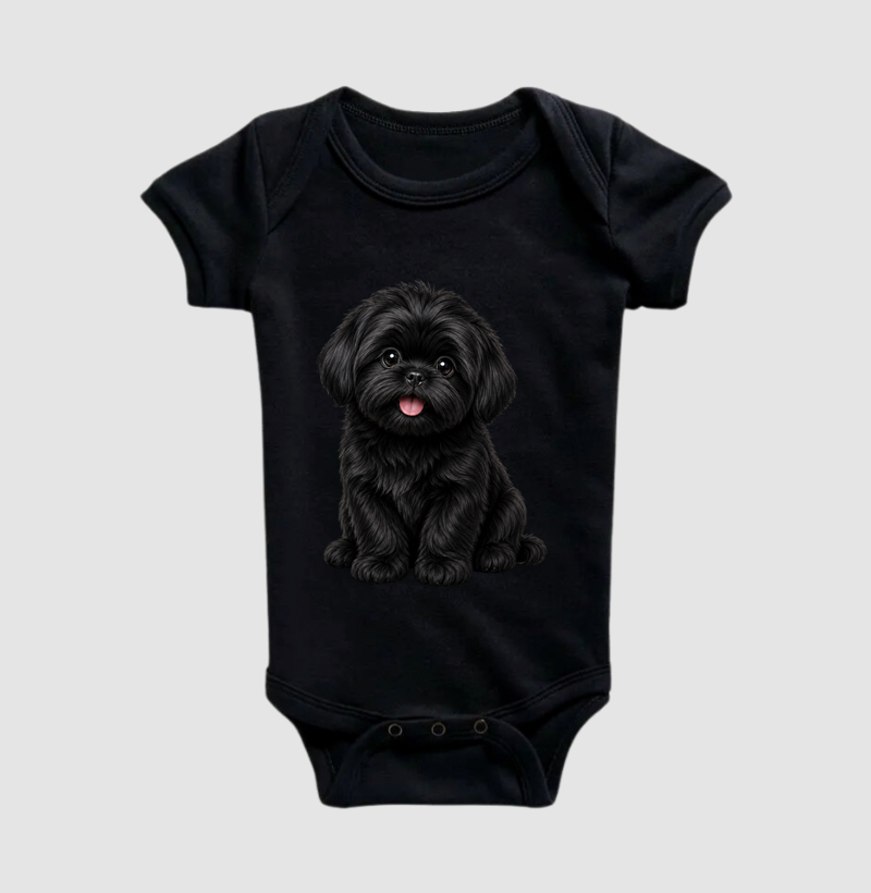 Shih Tzu Preto - Desenho Animado - Imagem 2
