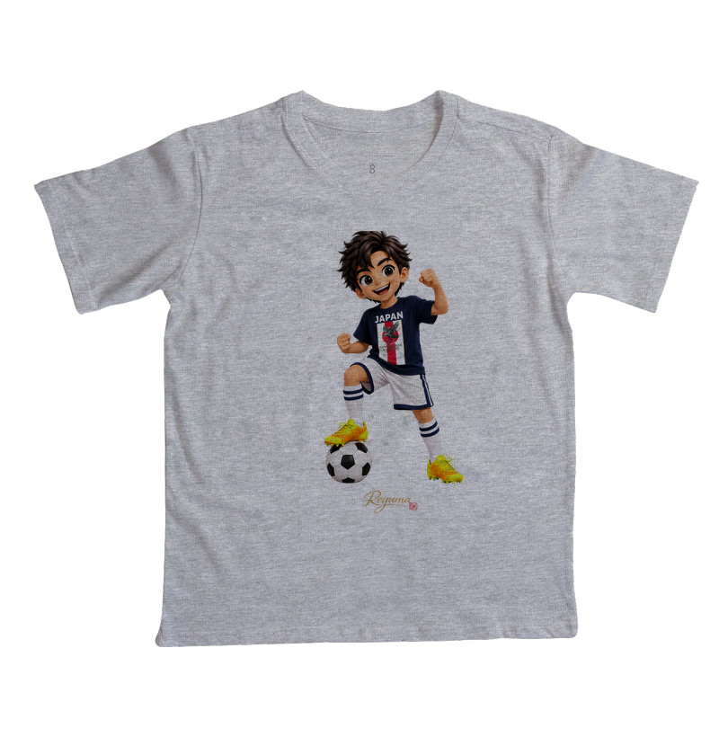 Camiseta Infantil, Menino, Menina, Juvenil Futebol "Samurai Blue" - Algodão 100%  - Imagem 3