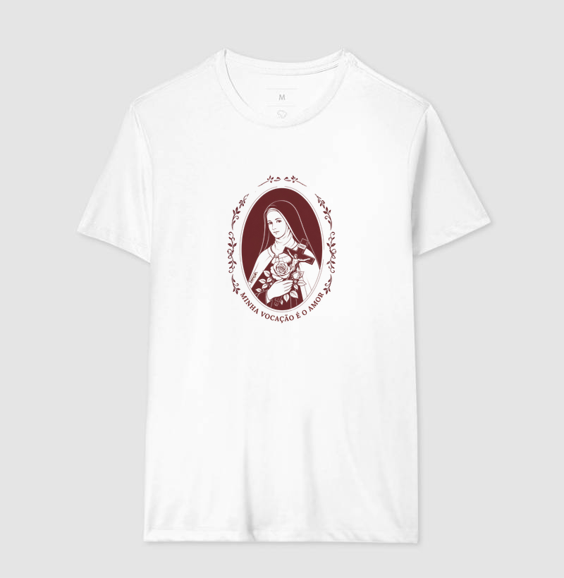 T-shirt Clássica Unissex - Santa Teresinha do Menino Jesus - Imagem 2