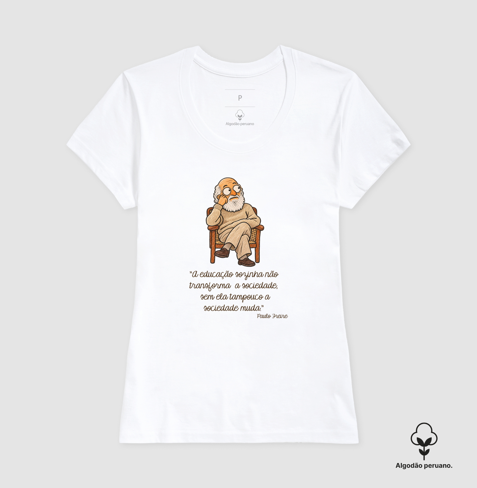 Paulo Freire - Cartoon - A educação sozinha não transforma a sociedade - Imagem 4