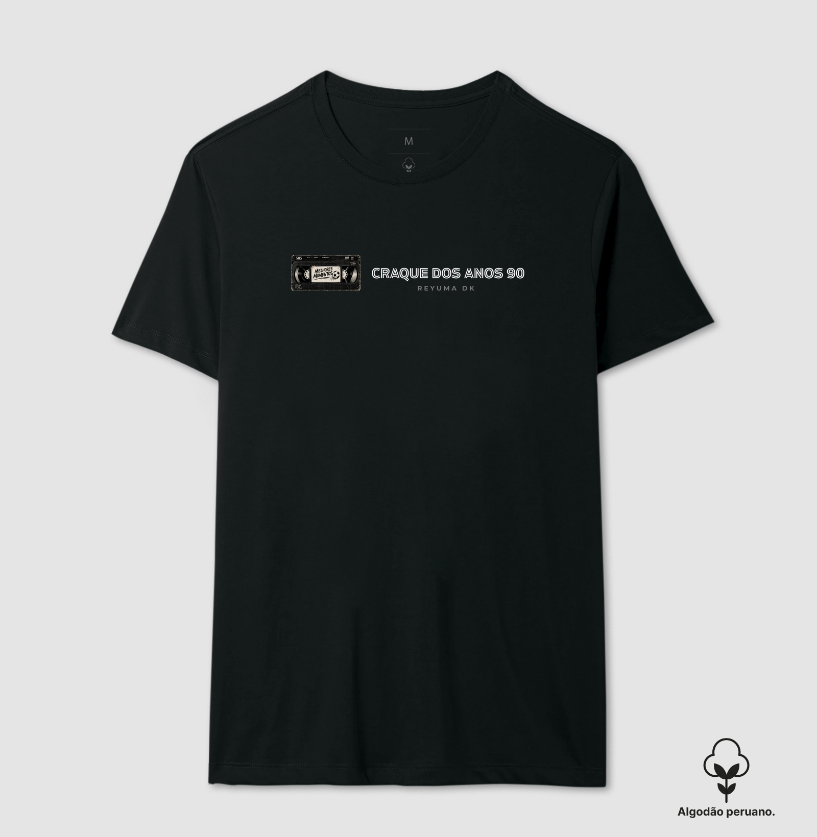Camiseta Masculina, Feminina, Babylook e Unissex de Algodão Peruano Futebol "Craque dos anos 90"  - Imagem 6