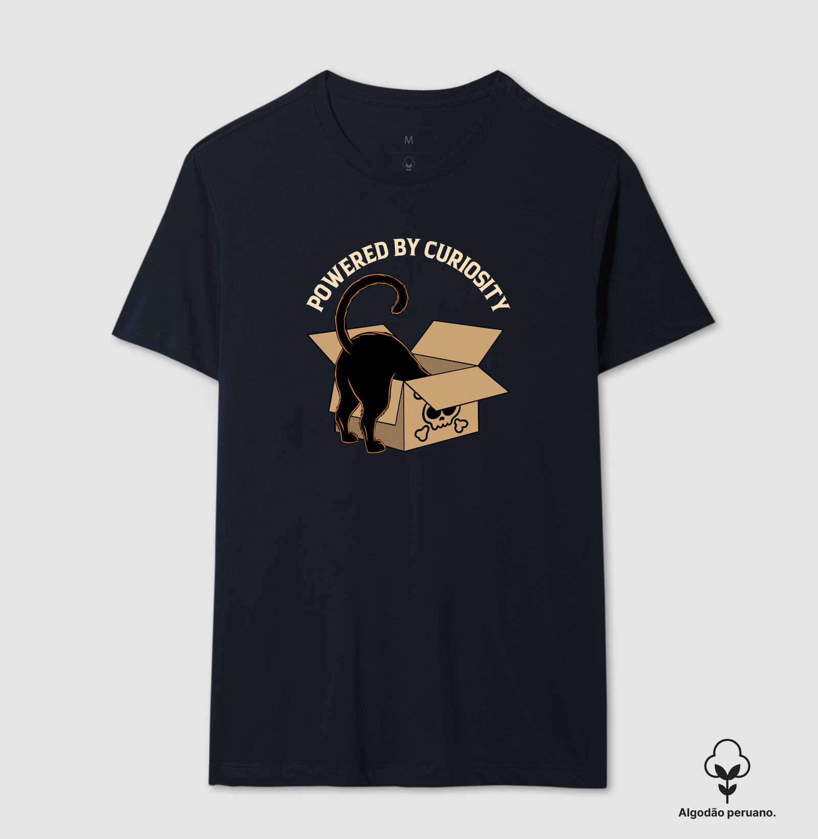 Camiseta Algodão Peruano Curiosidade do Gato - Imagem 4