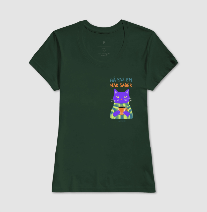 Camiseta Há Paz em Não Saber (estampa P) - Imagem 11