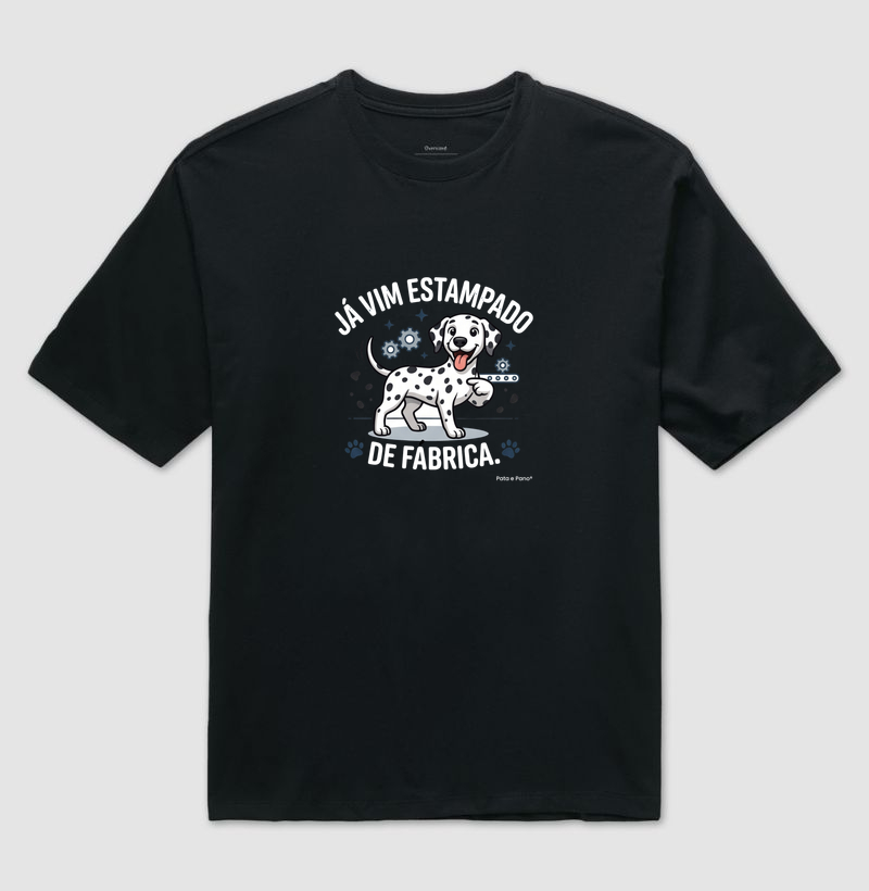 CAMISETA OVERSIZED DALMATA ESTAMPADO - Imagem 2