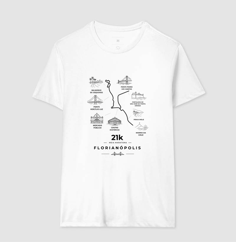 Camiseta Meia Maratona - 21K Por Florianópolis - Imagem 4