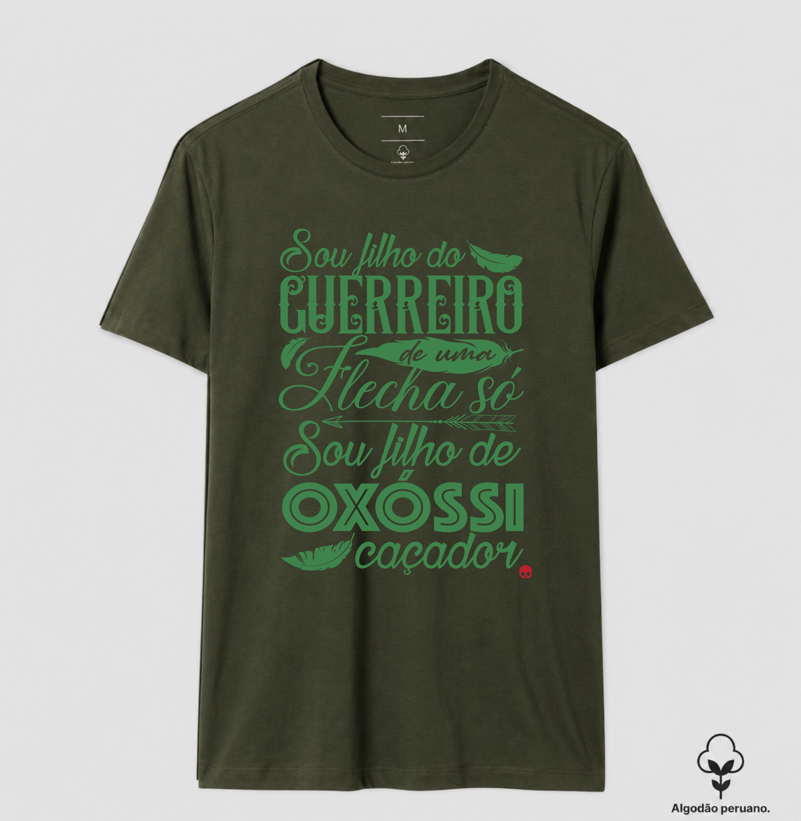 Camiseta Umbanda Oxóssi - Sou filho de um Guerreiro - Imagem 9