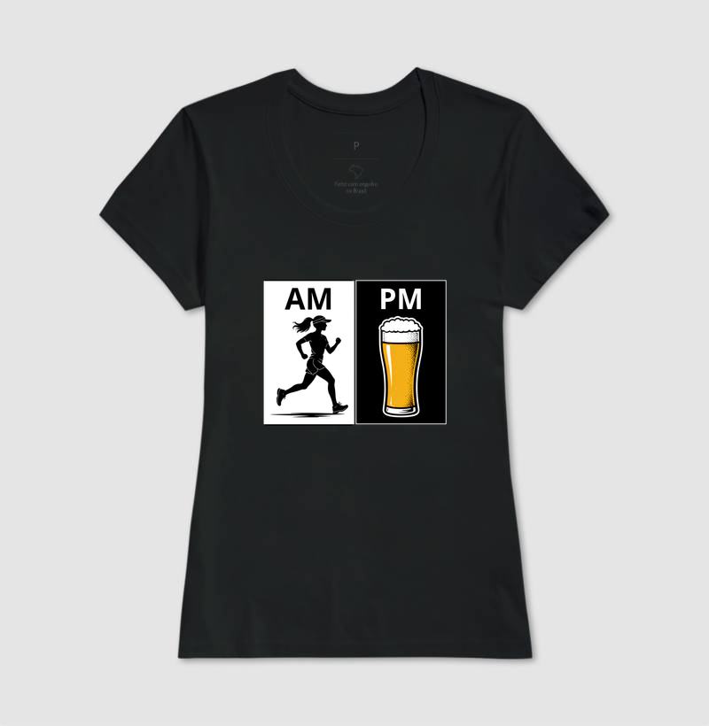 Camiseta Corrida - Corredora AM, Cerveja PM - Imagem 3