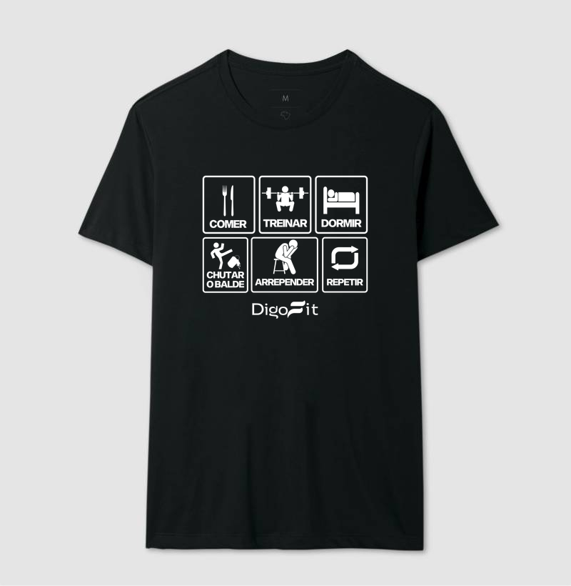 CAMISETA ACADEMIA CHUTANDO O BALDE - Imagem 2