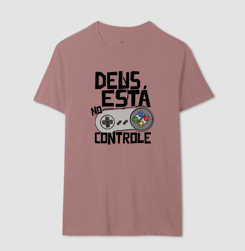 Camiseta Deus está no Controle Clássico - Imagem 6