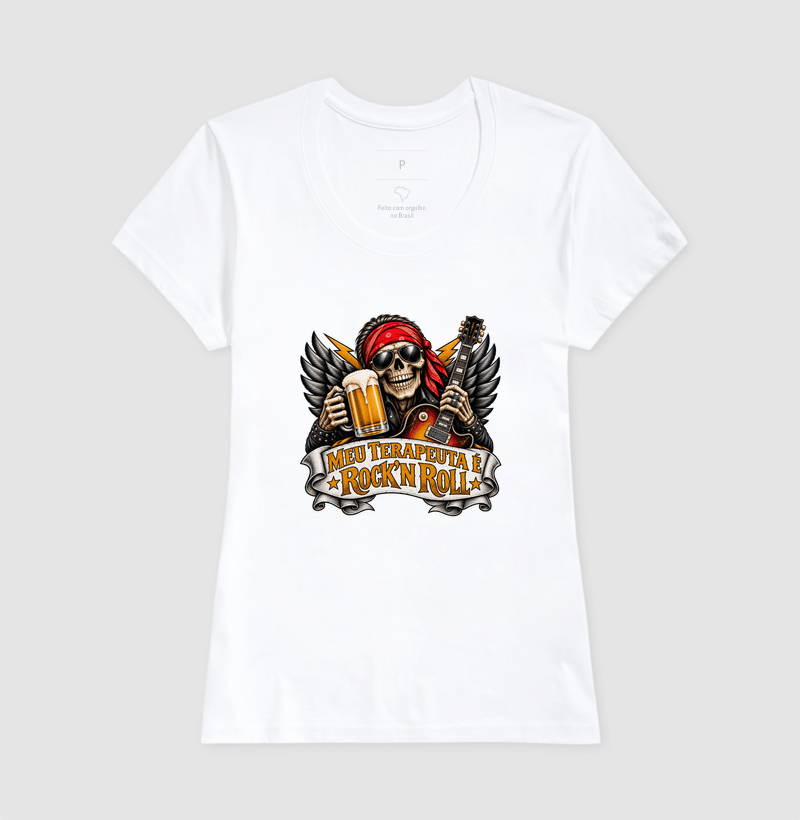 Camiseta "Meu Terapeuta é Rock'N Roll" - Imagem 5