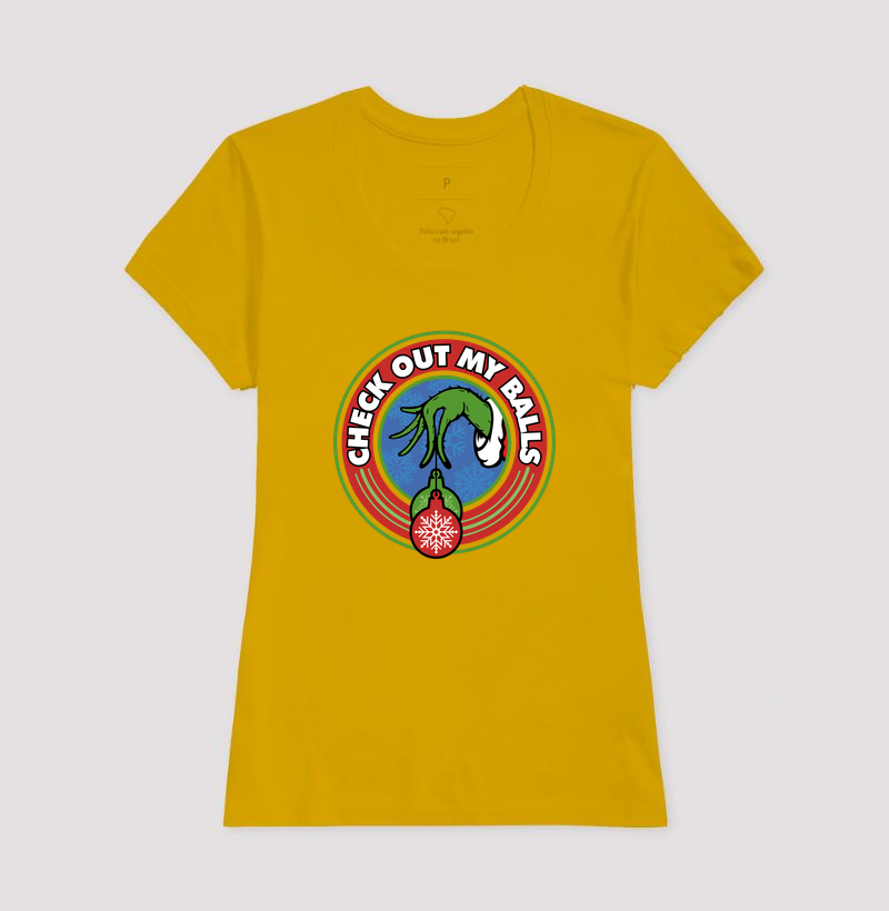 Camiseta Grinch Olha as Minhas Bolas - Imagem 15